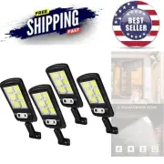 4 Pack Solar LED Wall Lights Waterproof Motion Sensor Security Outdoor