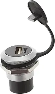 Operitacx USB Connector USB Female to Female Coupler Panel Mount Adapter for Easy Installation for Desktop and Media Devices