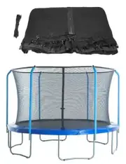 Upper Bounce® Replacement Safety Enclosure Net - Curved Poles and Top Ring Frame