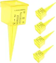 Frost-Proof Garden Rain Gauge Sprinkler 5 Pack 1.5 Inch Plastic Rain Gauge Tube Replacement Water Pressure Gauge for Lawn