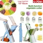 Safe Adjustable Mandoline Slicer Vegetable Chopper Dicer Mandolin Kitchen AUS