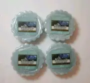 Yankee Candle Blue Hydrangea Tart - 4 Count Discontinued New Rare