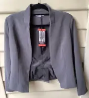 Cooper St Grey Jacket NWT 10 S Open Suit Blazer Stretch Lined Corporate Work
