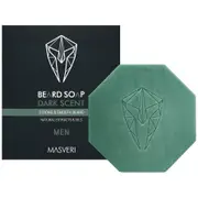 Masveri Beard Soap Dark Scent - strengthening and smoothing beard soap, 100 g