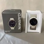 Garmin Venu 3S Health And Fitness GPS SmartWatch With White Strap