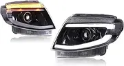 Car Head LampUpgrade Modified To NEW Ranger Dynamic Turn Signal Brake Car LED Headlights Assembly Compatible For Ford Ranger T6 2012-2015