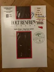 Vintage Holt Renfrew Taupe Size Small Sheer Hoseiry Tights Made In Canada