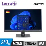 【TERRA】2442W V2 24型 100HZ IPS 無邊框螢幕