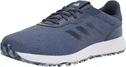 [adidas] Men's S2g Golf Shoe, Grey/Black/Scarlet, 11.5 Wide