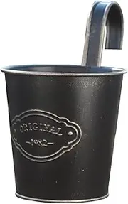 HAKIDZEL Retro Wall Hanging Flower Pot Iron Plant Pot Decorative Plant Container for Home