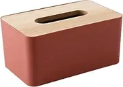 Tissue Box Dispenser Paper Storage Holder Napkin Case Organizer Wooden Cover, Durable Paper Storage Holder for Home & Office