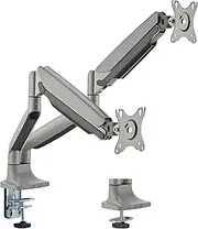 THRONMAX MS60 Monitor Mount, Computer Monitor Stand Holder, 13 to 32 Inch Gas Monitor Arm, Adjustable Stand, Vesa Mount with Clamp and Grommet Base