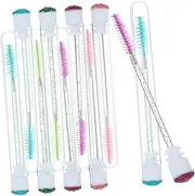 Baluue Professional Eyelash Mascara Brush Set Pcs Lash Brow Comb Cluster Eyelash Extensions Applicator for Travel Daily Use Random