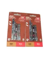 2 set 10 blades! ACE 23276, WOOD/ METAL JIGSAW BLADE SET