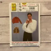 Burda 8559 Sewing Pattern Jacket Vest Front Zipper Misses Sz 8-20 UNCUT
