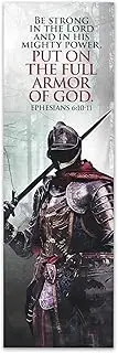 Full Armor of God Bible Bookmarks, Pack of 25 Strong Knight Christian Bible Verse Bookmarkers for Bible Study & Sunday School, Mighty Warrior Faith & Prayer Scripture Card Gifts for Men & Women