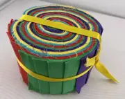 20 ~ 2.5" Pre Cut Jelly Roll Quilt Quilting Strips “Rainbow Bright ”