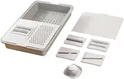 Manual Vegetable Slicer Kitchen Chopper Tool Practical Easy to Clean Drain Basket Ginger Grater for Onion Carrot Mixing