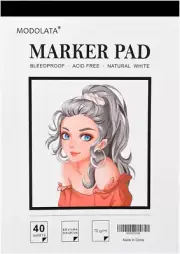 Marker Paper Sketchbook, Bleedproof Art Marker Pad, (8.27 X 11.69) Inch,40Sheets