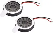 uxcell 1W 8 Ohm 16mm Dia Speaker with Wire for Electronic Projects 2pcs
