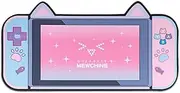 GeekShare Cat Ear Mouse Pad-Large Non-Slip Rubber Base Desk Pad-Easy Clean Laptop Desk Mat-Waterproof Computer Keyboard Pad Mat for Gaming, Writing, or Home Office Work