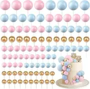 108 Pcs Balls Cake Topper Foam Balls Cupcake Picks Baking Decoration