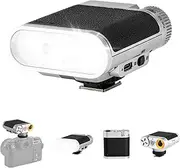 VILTROX Vintage Z1 Retro Camera Flash – Hot Shoe Speedlite for DSLR & Mirrorless Cameras, Type-C Fast Charging, Adjustable Brightness, Detachable Softbox, Portable Photography Lighting
