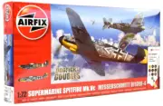 Airfix Dogfight Supermarine Spitfire Mk.Vc & Bf109F-4 1:72 Model Planes A50194