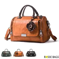 在飛比找ETMall東森購物網優惠-【Rosse Bags】百搭復古波士頓包(現+預 黑色／綠色