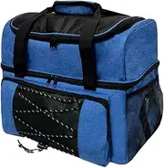 [Birfcek] Bag Bowling Tote Bag Holder with Padded Compartments Extra Space for 1 Single Pair of Bowling,B