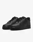 Nike Air Force 1 07 Low Triple Black Shoes Casual Mens Size 10 Womens 11.5