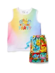 NEW PETER ALEXANDER JUNIOR KIDS POKEMON PARTY PJ SET RRP$59.95 SIZE 3