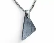Muonionalusta Meteorite Necklace I Sterling Silver - TOP METEORITE Jewelry
