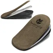 3-Layer Adjustable Heel Lift Inserts - Height Increase Insoles for Women and ...