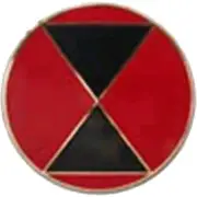 Seventh (7th) ARMY Infantry, U.S. Military Lapel / Hat Pin 7/8"D