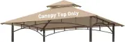 Grill Gazebo Canopy Roof, 5' X 8' Outdoor BBQ Gazebo Canopy Top Cover, Double...