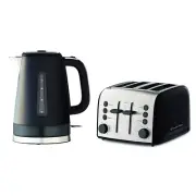 Russell Hobbs Brooklyn Black 4 Slice Toaster & Kettle Combo