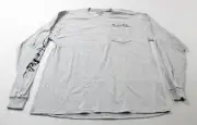 Salt Life Mens Weathered Dive Flag Long Sleeve Pocket Tee BL1 Heather Grey Large