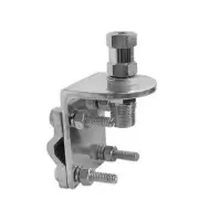 Aluminum Mirror Mount Bracket ~ Radio Antenna ~ For screw on coax cable