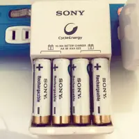 在飛比找蝦皮購物優惠-sony經濟型充電組八成新（附六顆電池）