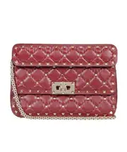 Small size studs decorate handbags One size Red