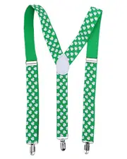 St Patricks Green Costume Suspenders