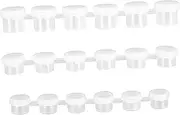 DOITOOL 30pcs Mini Plastic Paint Jars with Lids Empty Paint Pots for School Crafts Storage for Artists Compatible
