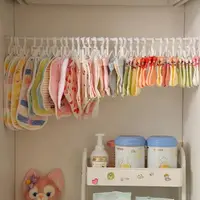 在飛比找蝦皮購物優惠-壁掛 掛帽架 整理置物櫃 掛鉤 收納神器寶寶口水 兒童襪子 