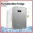 15L Portable Fridge Bar Freezer Drinks Cooler Hot/Cold Glass Mini Refrigerator