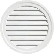 Ply 22" Round White Gable Attic Vent RDGV AW Ply RDGV AW 099114706663 Vinyl