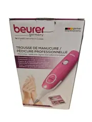 Beurer - 18-piece Manicure/Pedicure Device and Nail Set - Pink/White & FREE SHIP