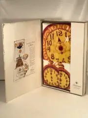 Vintage Fieldcrest Its About Time Teach Me Bath/Hand Towel Cloth Set Made In USA