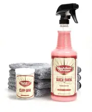Golden Shine Car Care Quick Shine Detail Spray Kit w Clay Bar & Towels 10032CBK