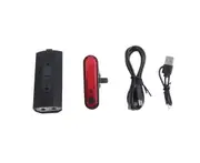 Bike Lights Front and Back, Powerful USB Rechargeable Bicycle Light. Bike Headlight Taillight with 6 LED Light